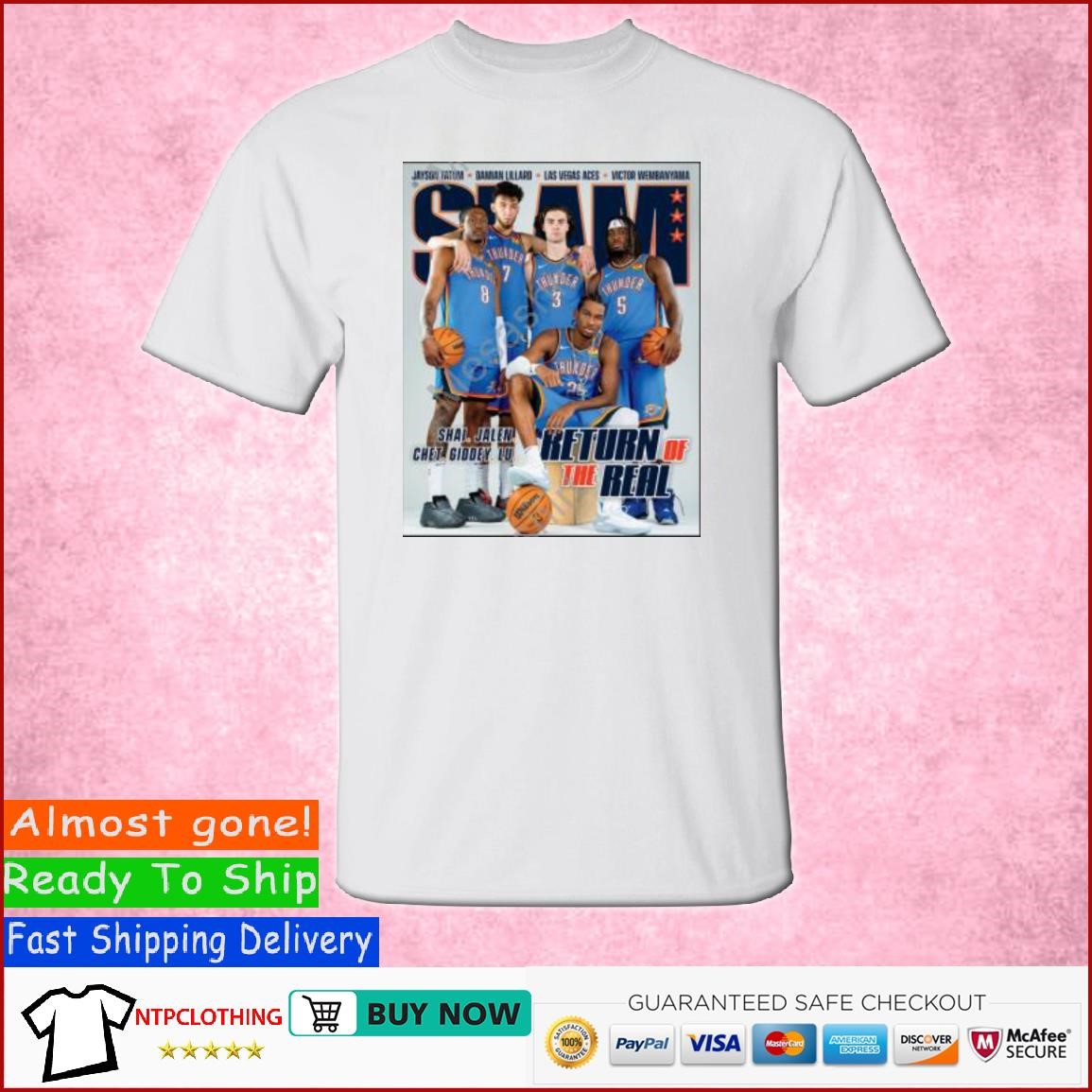 Chet Holmgren Slam 247 Shai Jalen Chet Giddey Lu Return Of The Real New T Shirt