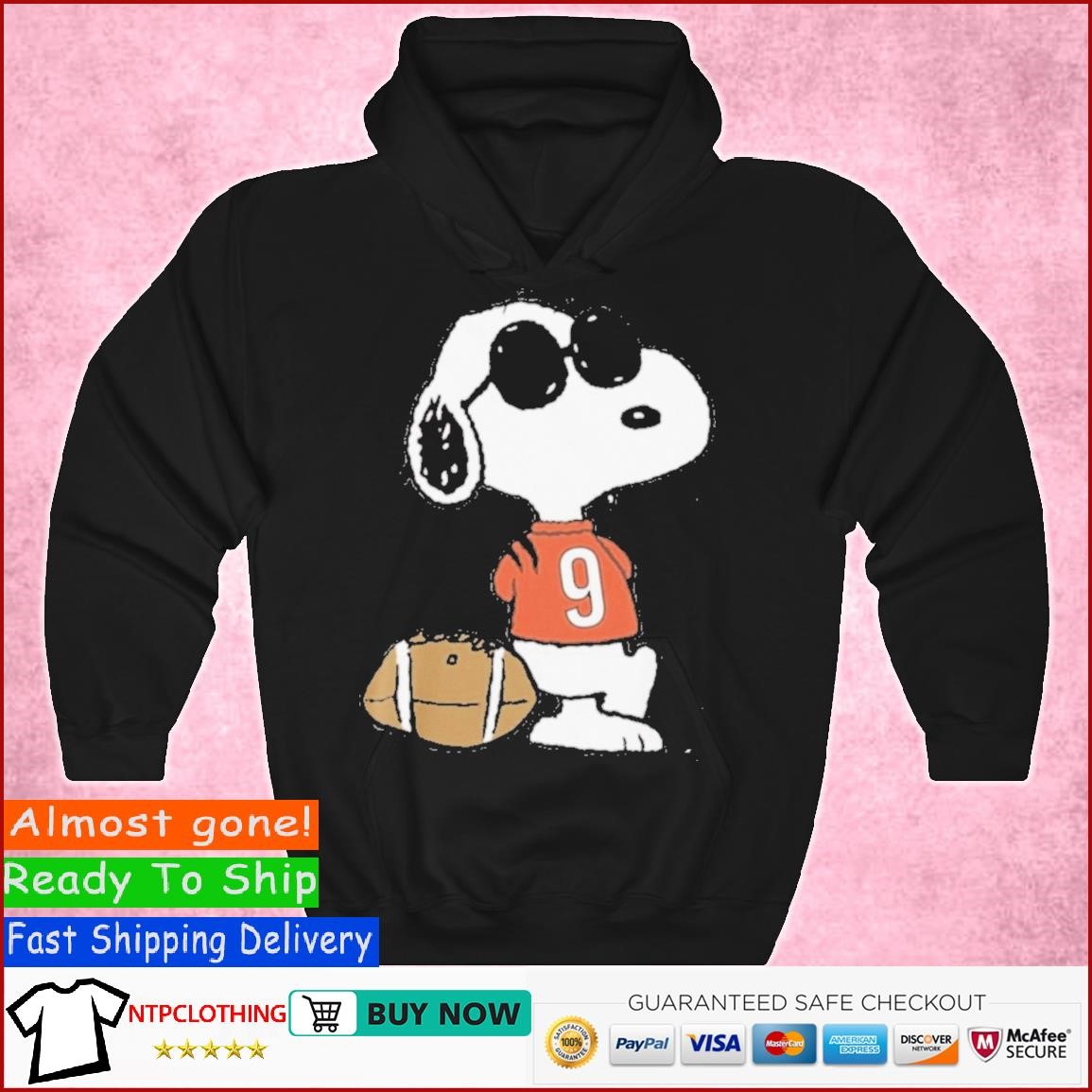 CINCY QB JOE COOL SNOOPY MASHUP SHIRT