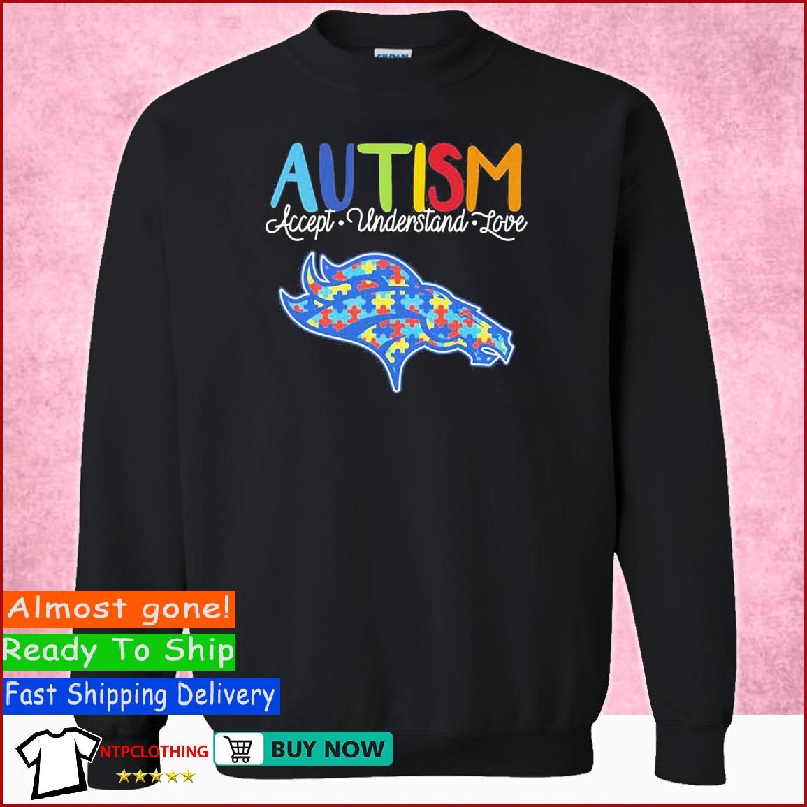 Denver Broncos Nfl Autism Awareness Accept Understand Love Shirt - Shibtee  Clothing