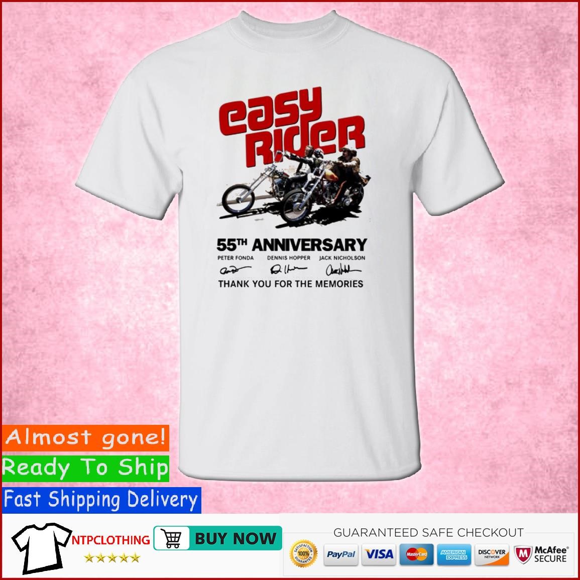 Easy Rider 55th Anniversary Thank You For The Memories T-Shirt