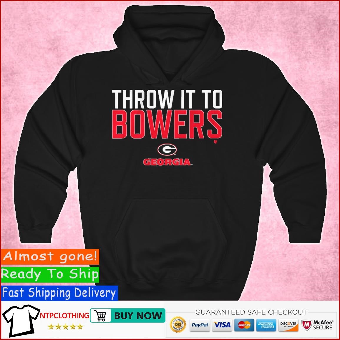 Georgia Football Throw It To Brock Bowers T Shirt, hoodie, sweater