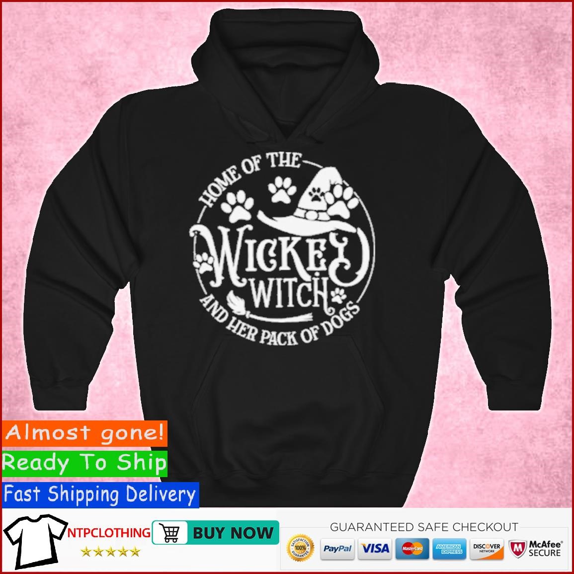 Halloween Home Of The Wicked Witch And Her Pack Of Dogs T Shirt Hoodie.jpg