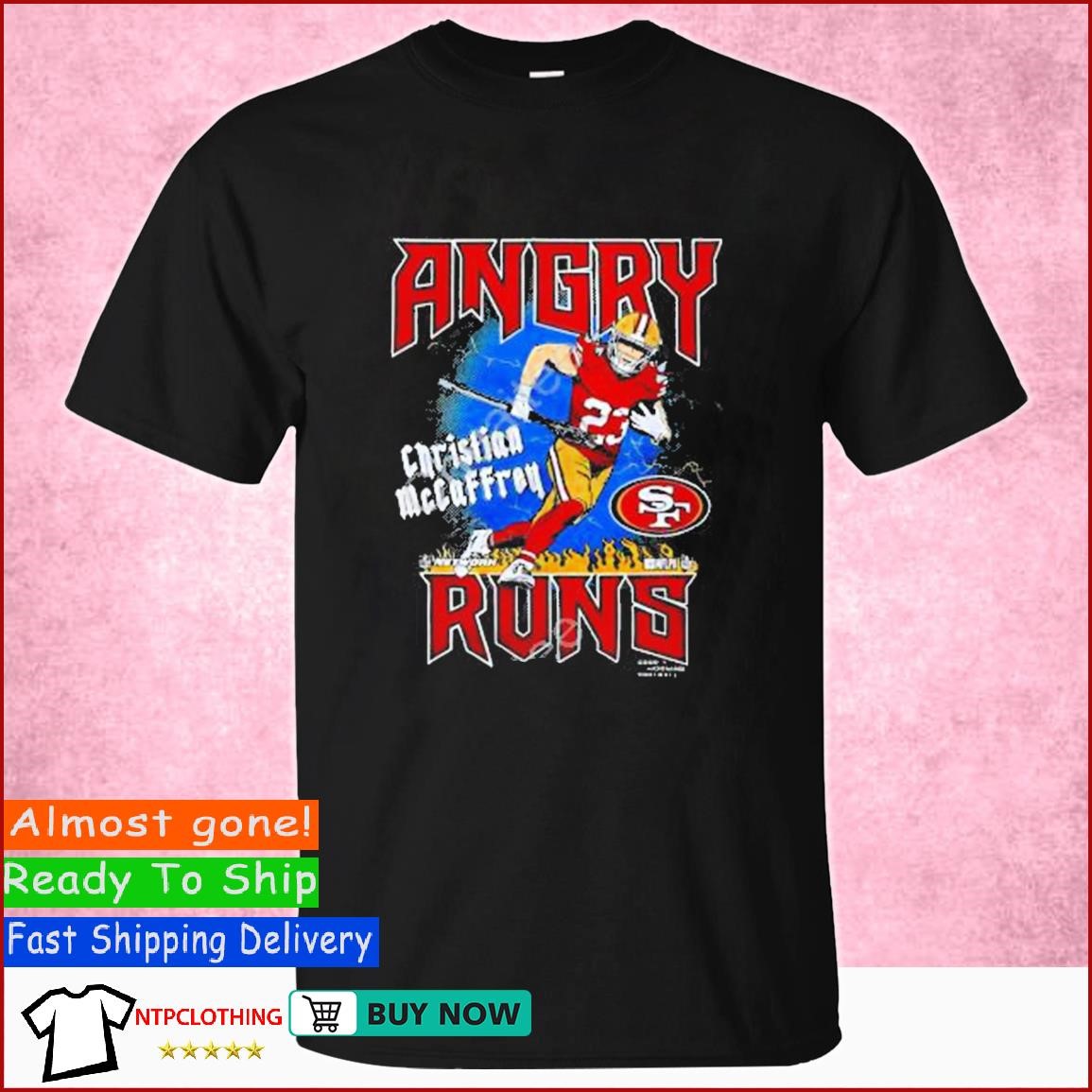 Angry Runs 49ers Christian Mccaffrey Shirt, hoodie, sweater, long sleeve  and tank top