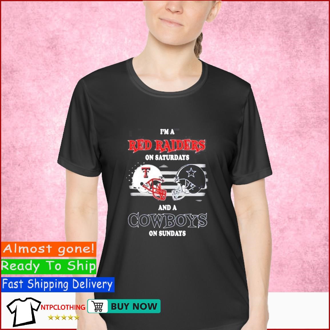 I'm A Texas Tech Red Raiders On Saturdays And Dallas Cowboys On Sundays  2023 T-shirt,Sweater, Hoodie, And Long Sleeved, Ladies, Tank Top