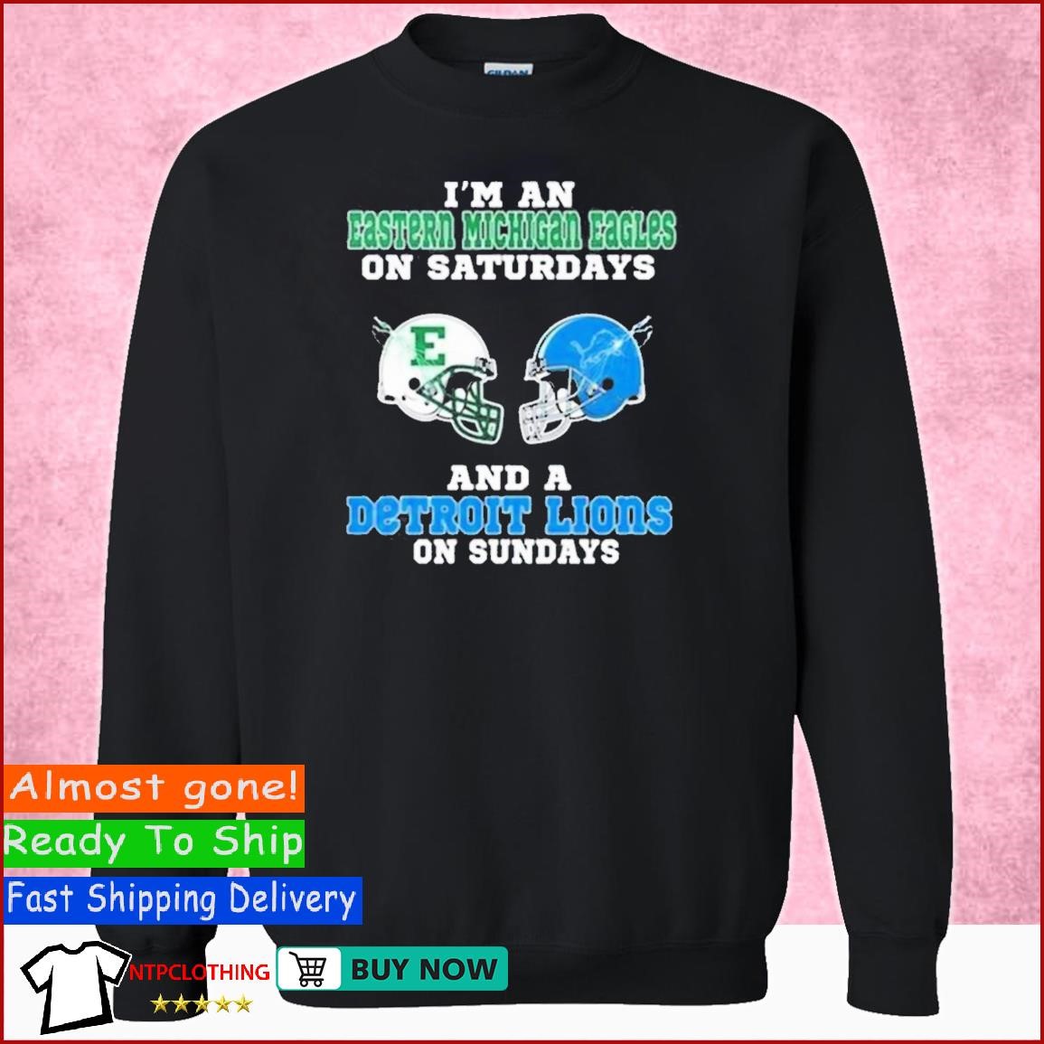 I'M An Eastern Michigan Eagles On Saturdays And A Detroit Lions On Sundays  2023 T Shirt, hoodie, sweater, long sleeve and tank top