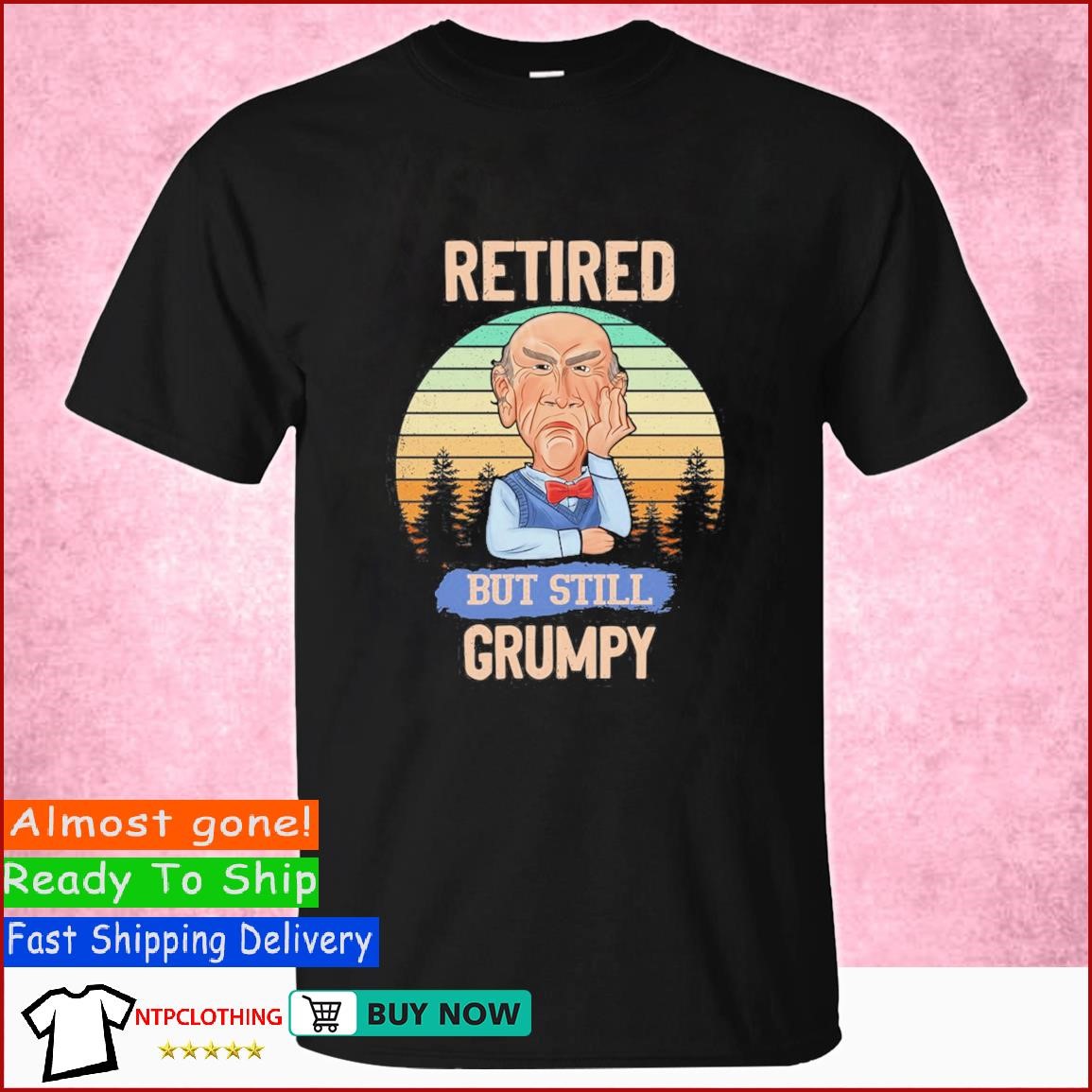 Jeff Dunham Retired But Still Grumpy Vintage T Shirt