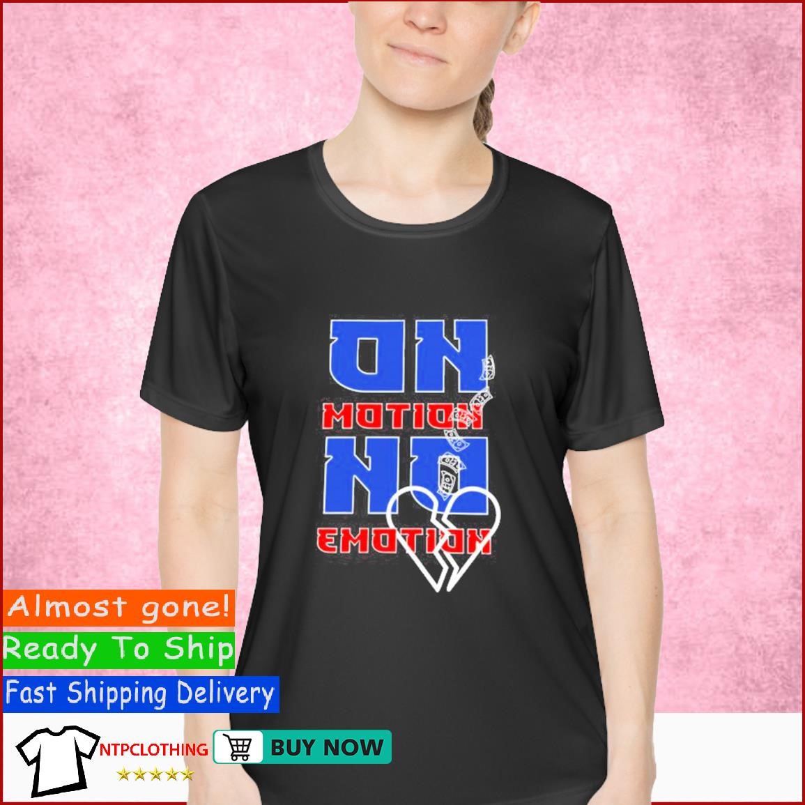 Jeriq Thehussla Iyoo Cartel On Motion No Emotion T shirt Ladies Shirt.jpg