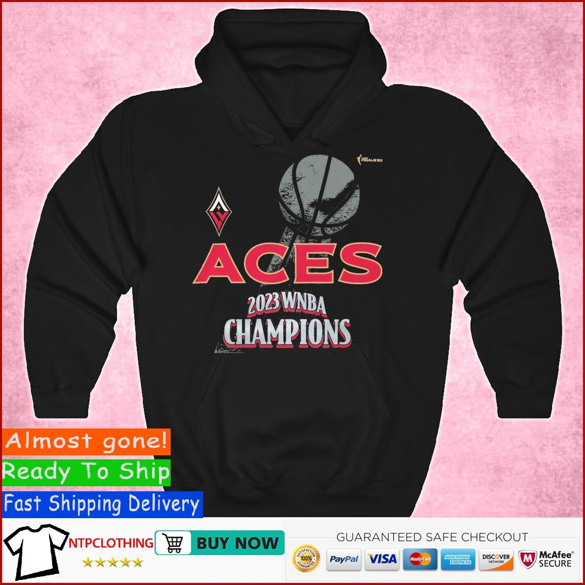 Stadium Essentials Unisex Stadium Essentials Black Las Vegas Aces 2023 WNBA  Finals Champions Player Roster T-Shirt