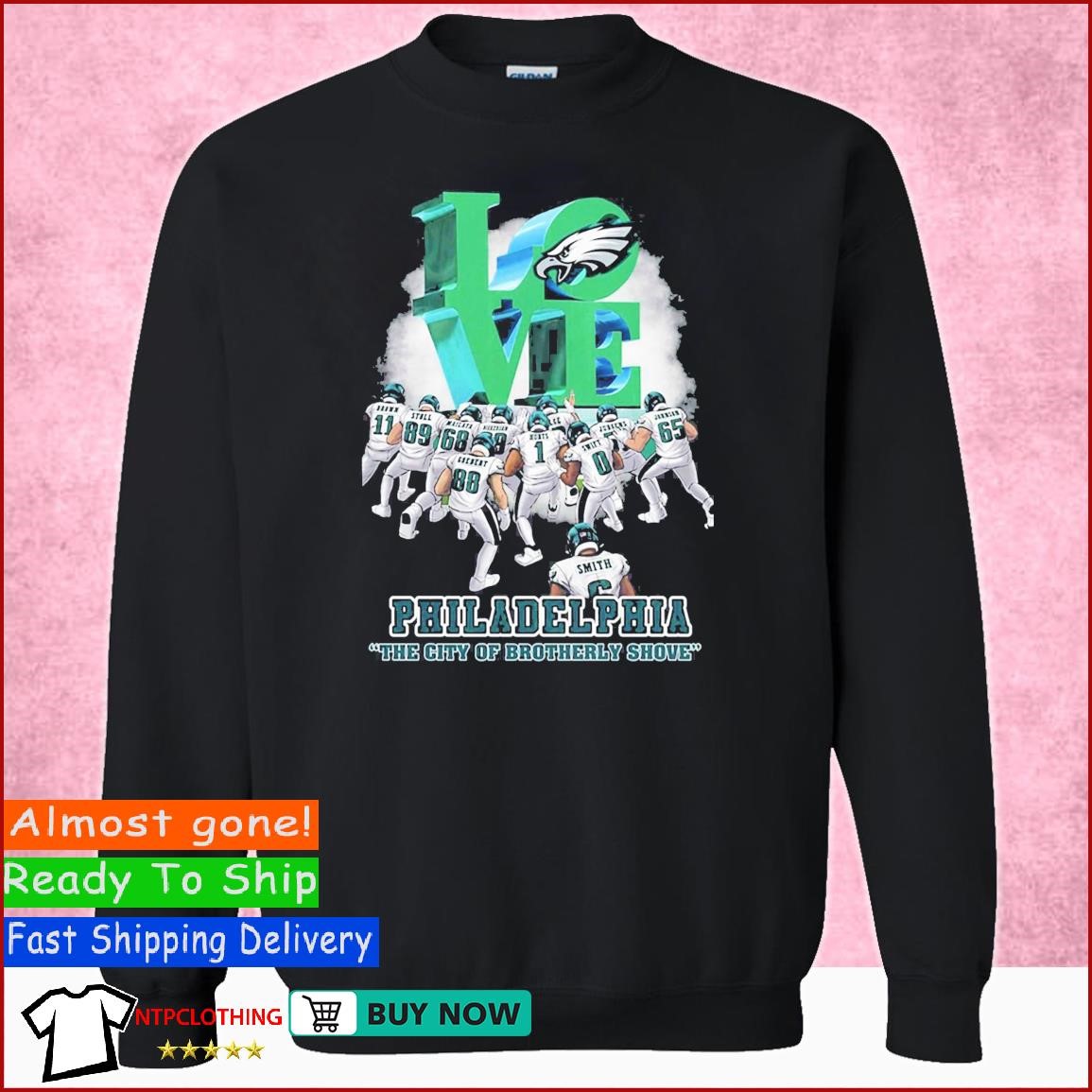 Love Philadelphia The City Of Brotherly Shove Philadelphia Eagles T-shirt,Sweater,  Hoodie, And Long Sleeved, Ladies, Tank Top