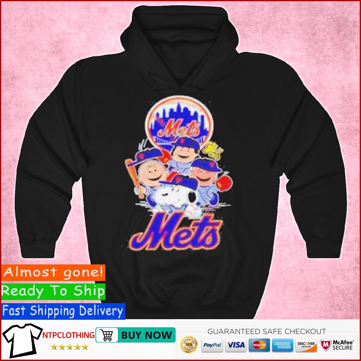 New York Mets Charlie Brown Snoopy New York Mets T-Shirt