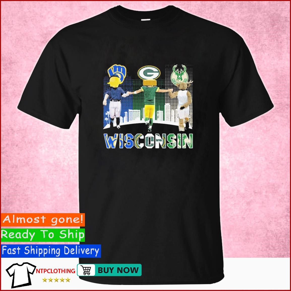 NEW Wisconsin Sports Teams Unisex T-Shirt