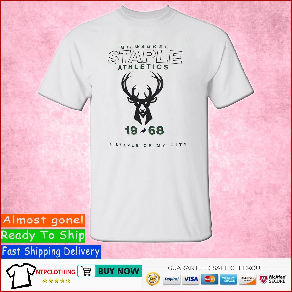 Milwaukee Bucks Nba X Staple Home Team T-shirt