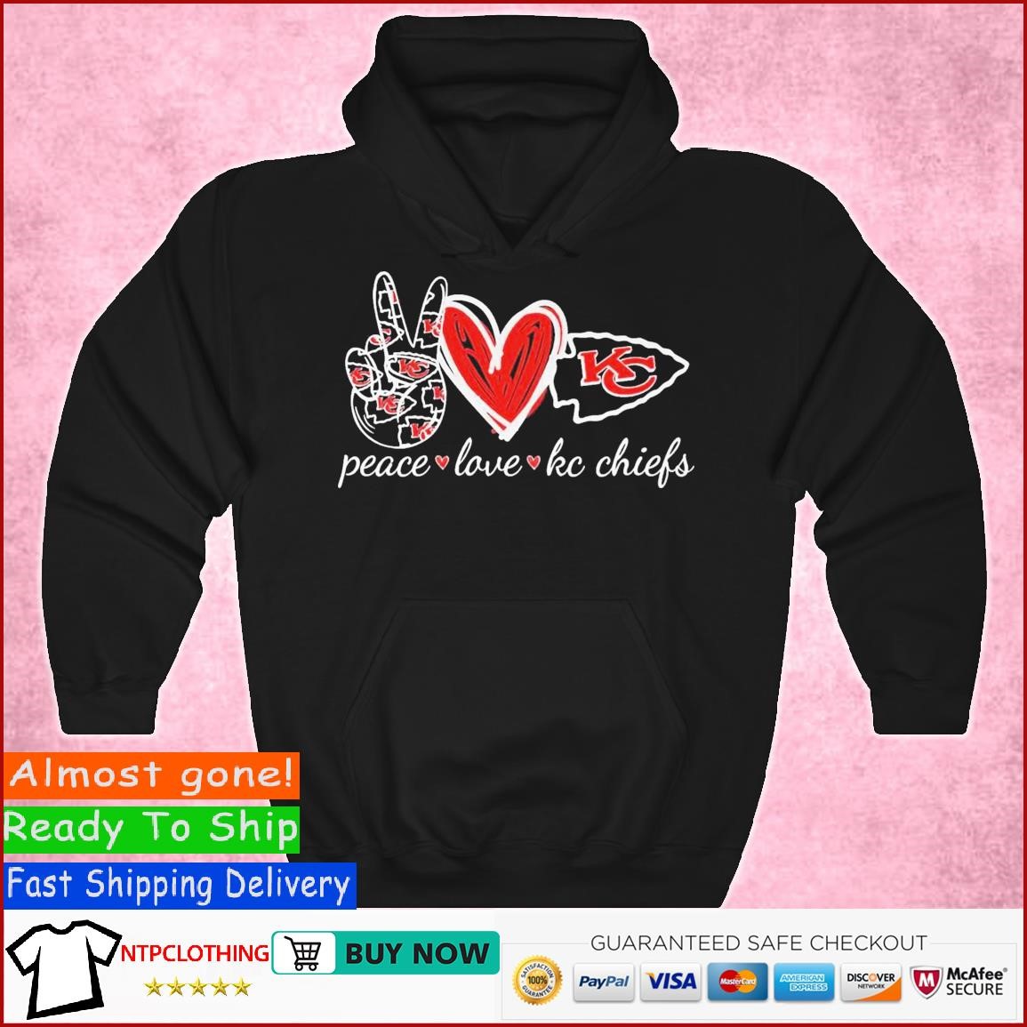 Peace Love Kansas City Chiefs T-Shirt, hoodie, sweater and long sleeve