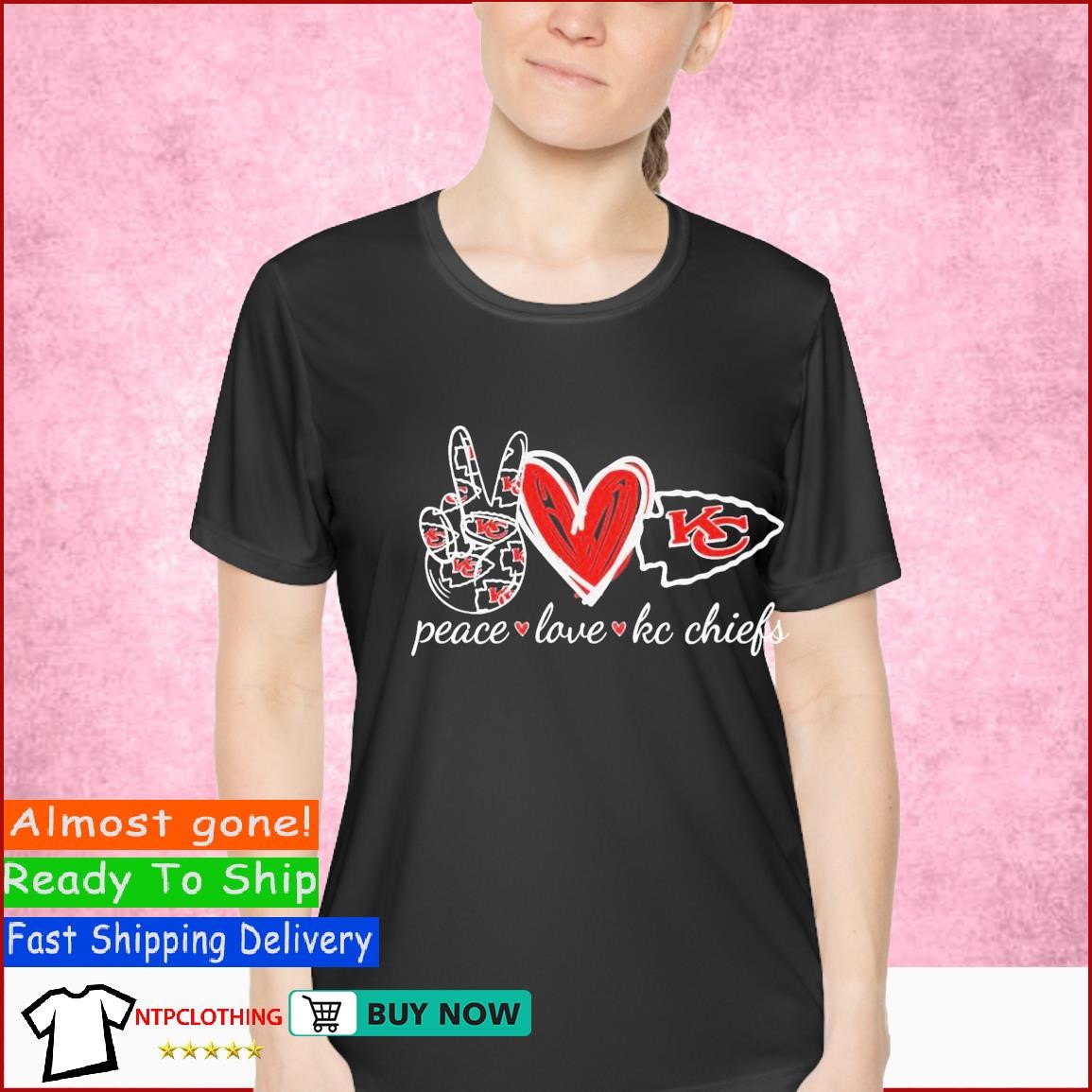 Chiefs Shirt KC Chiefs Heart Love Shirt Chiefs T Shirt Love Heart