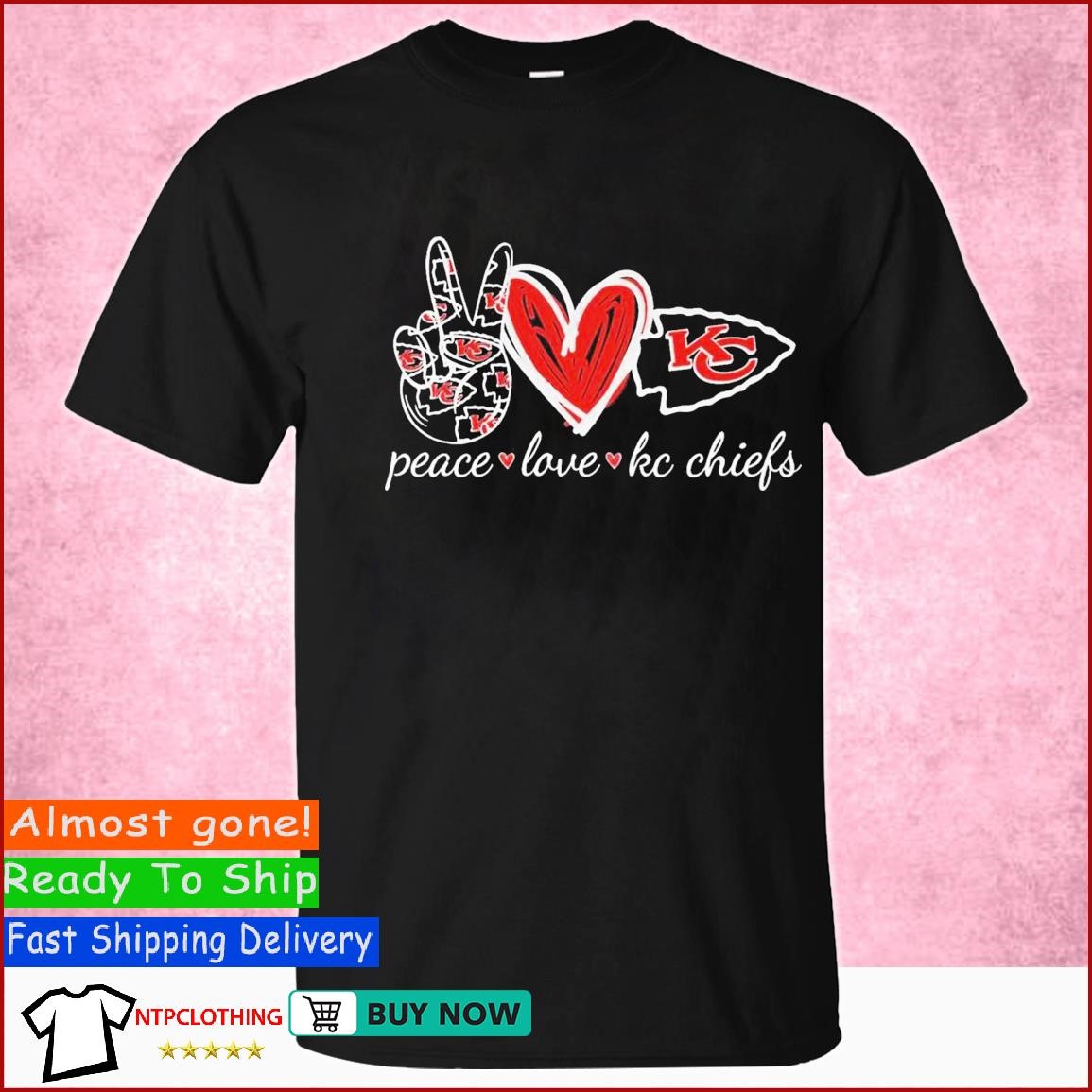 Chiefs Shirt KC Chiefs Heart Love Shirt Chiefs T Shirt Love Heart