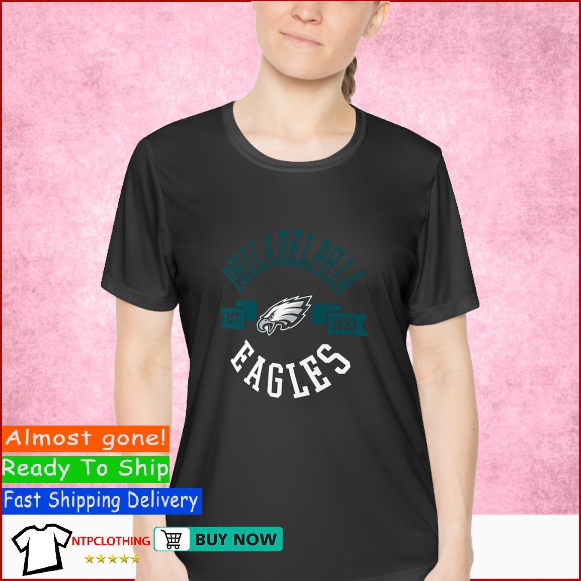 Women's G-III 4Her by Carl Banks Black Philadelphia Eagles Post