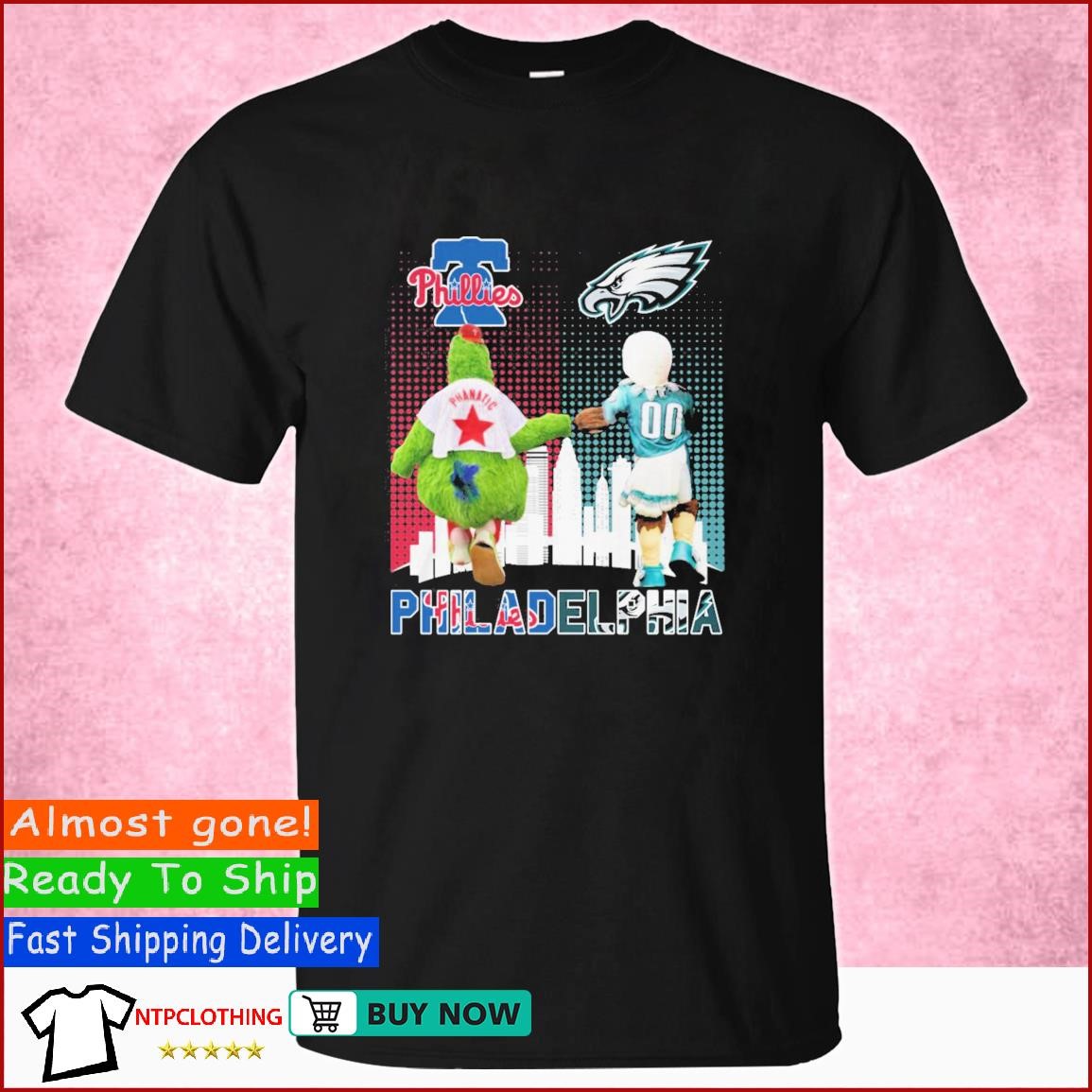 Mascot Philadelphia Phillies And Philadelphia Eagles City Sport Team Shirt