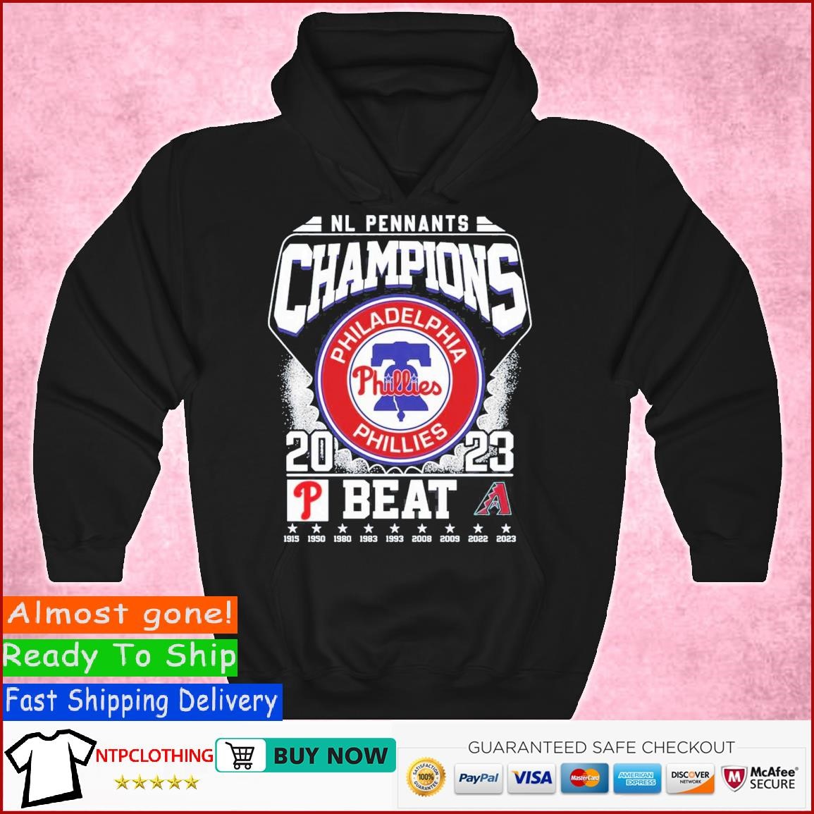 Philadelphia Phillies Beat Arizona Diamondbacks T-Shirt, hoodie