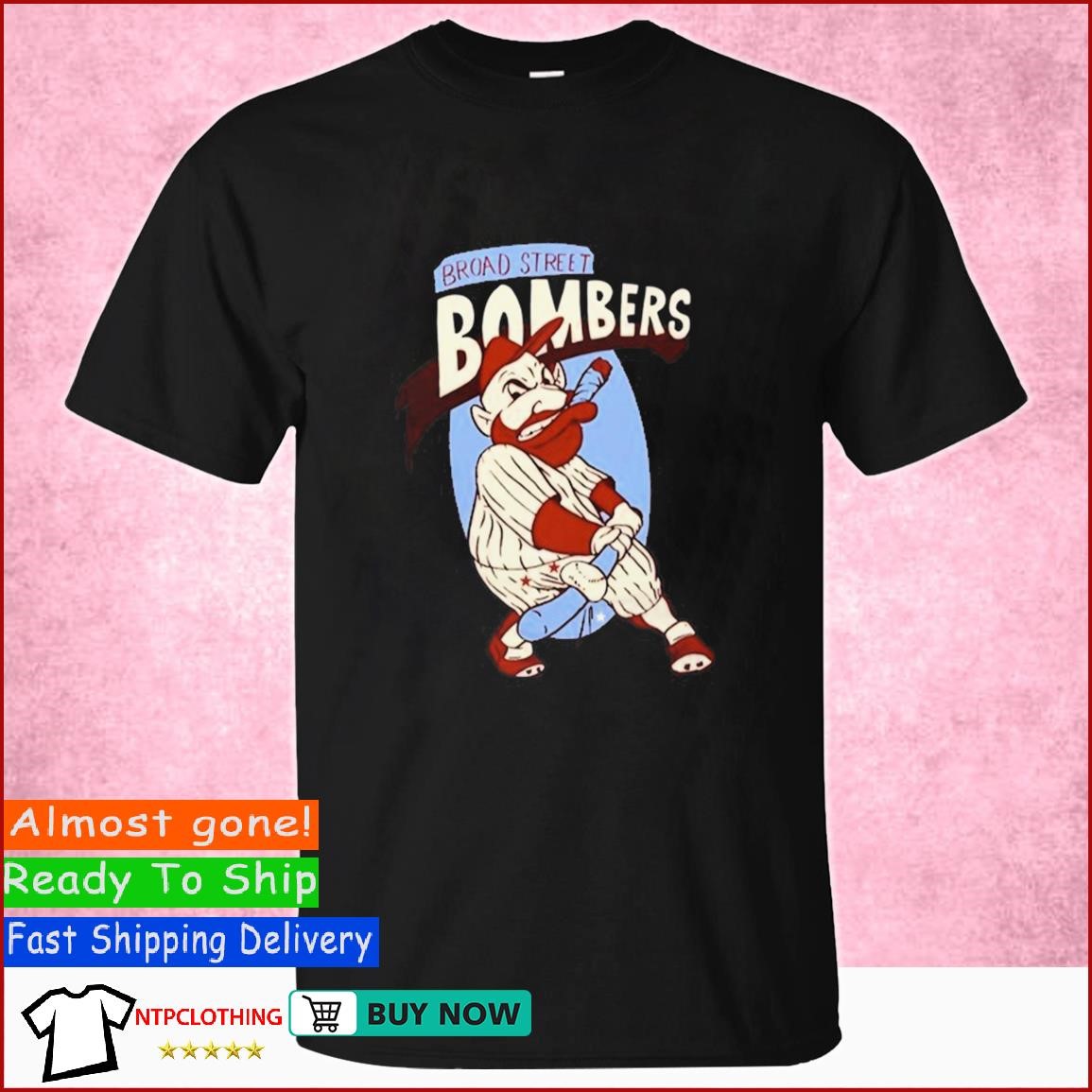 Broad Street Bombers 1 - White - Phillies - T-Shirt