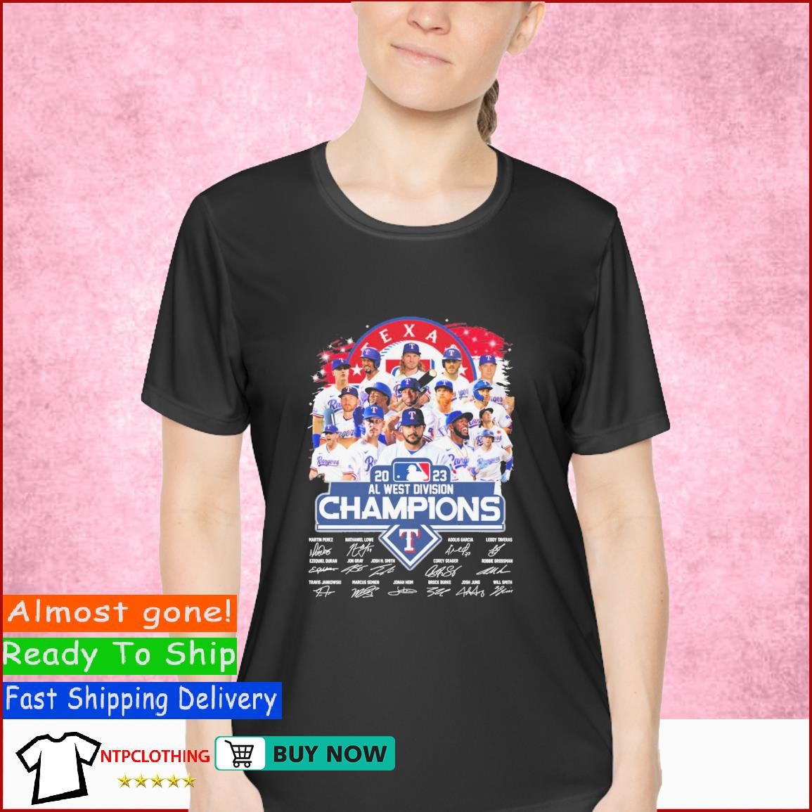 Rangers 2023 AL West Division Champions Texas Rangers Signatures T Shirt,  hoodie, sweater, long sleeve and tank top