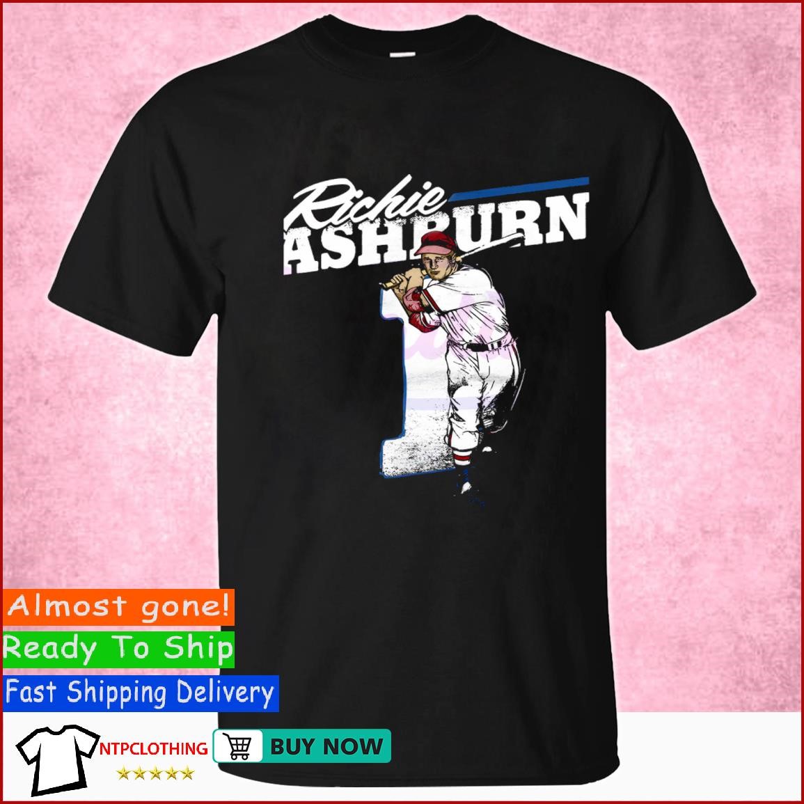 Richie Ashburn Swing MLB Player Retro T shirt, hoodie, sweater, long sleeve  and tank top
