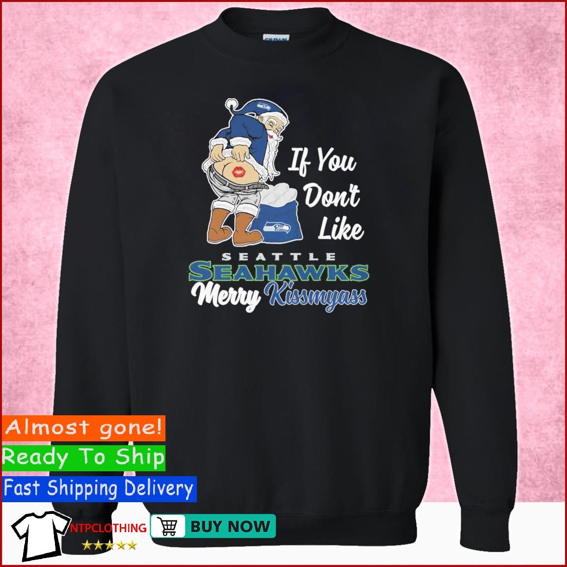 If You Don't Like New York Jets Merry Kissmyass funny Santa Christmas T- shirt, hoodie, sweater, long sleeve and tank top