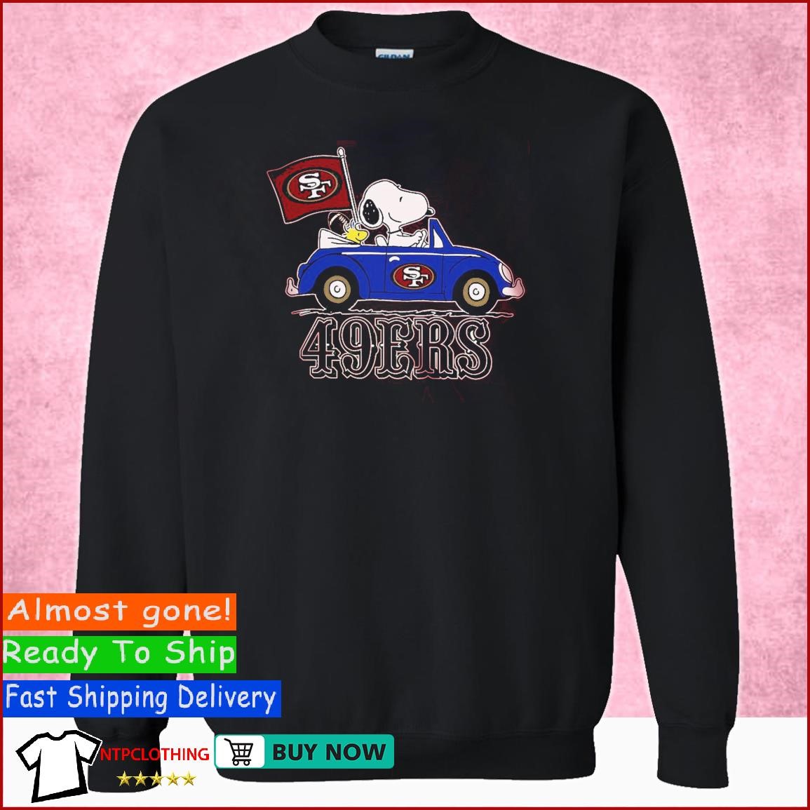 Snoopy drive a car San Francisco 49ers football logo funny shirt, hoodie,  sweater, long sleeve and tank top