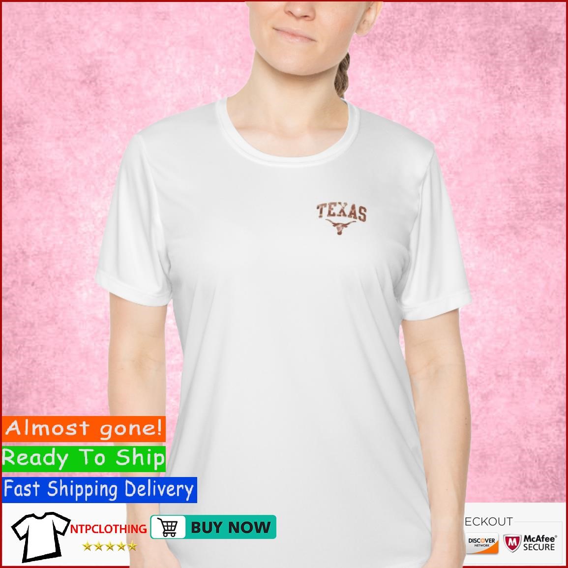 Texas Longhorns Womens Mom T-Shirt 