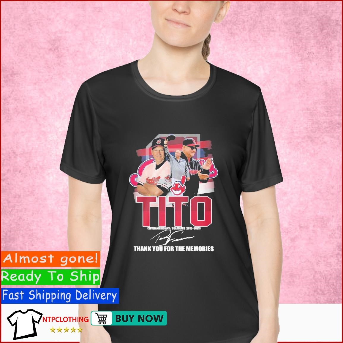 Tito Cleveland Indians Guardians 2013 – 2023 Thank You For The Memories T  Shirt, hoodie, sweater, long sleeve and tank top
