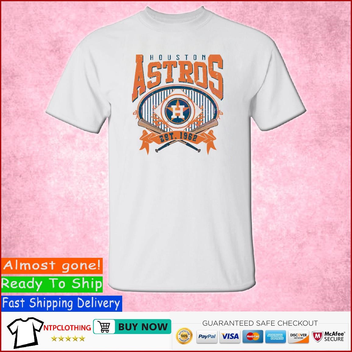Houston Astros Shirt - Baseball Vintage Sweatshirt Unisex Hoodie