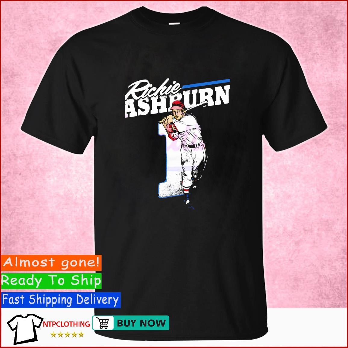 Richie Ashburn swing player shirt - NemoMerch