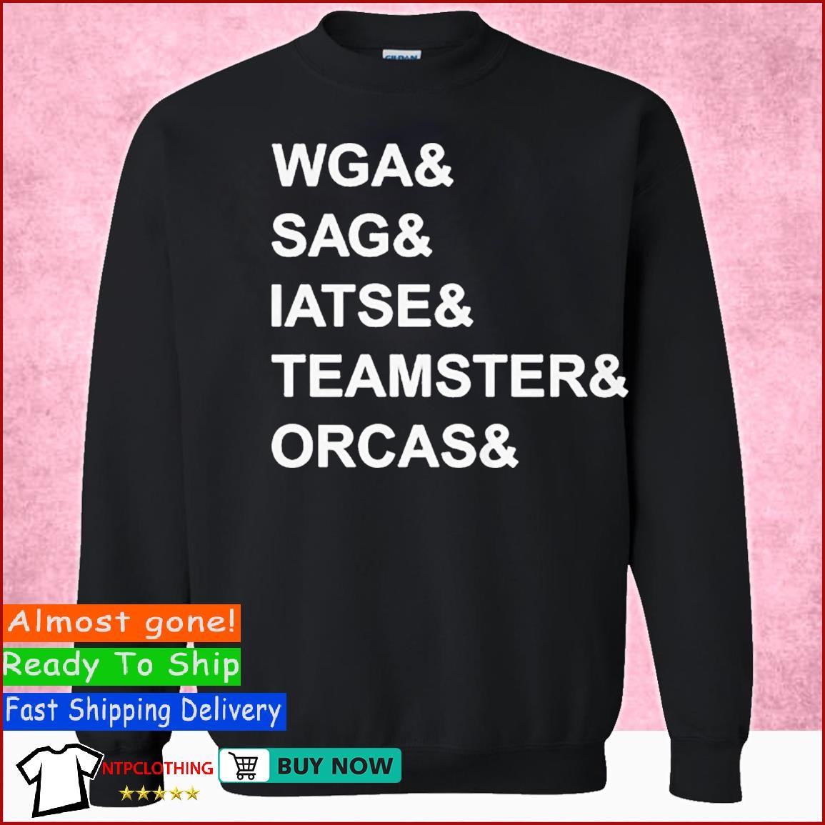 Wga Sag Aftra Iatse Teamsters Orcas T Shirt Hoodie Sweater Long Sleeve And Tank Top 