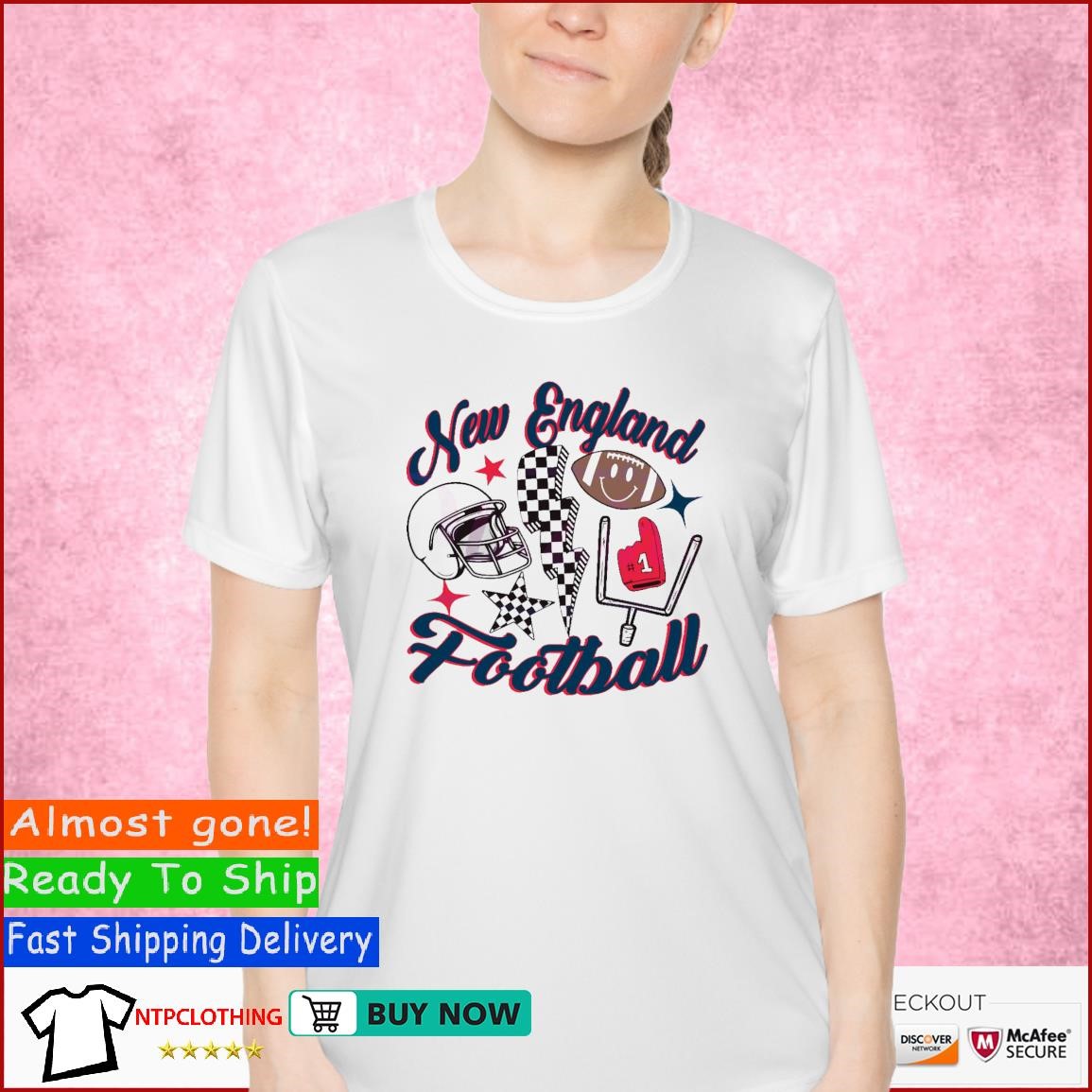 New England Football NFL Team T Shirt Ladies Shirt.jpg