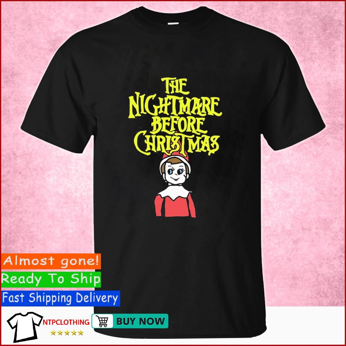 Elf On The Shelf The Nightmare Before Christmas shirt, hoodie, sweater ...