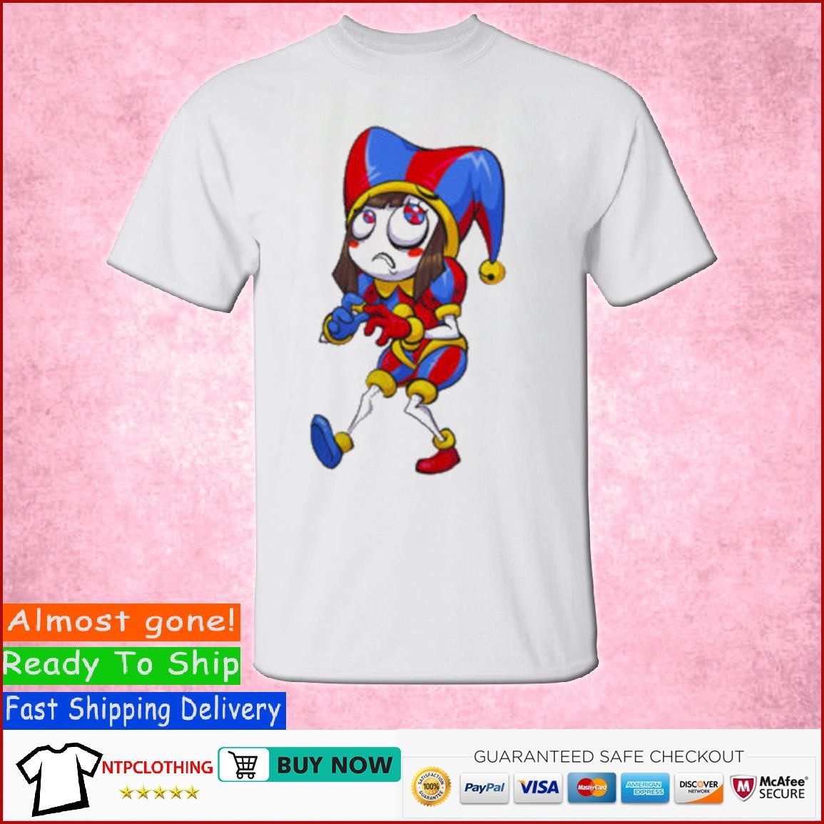 Official Digital Circus Pomni Horror Characters Digital Movie Shirt ...