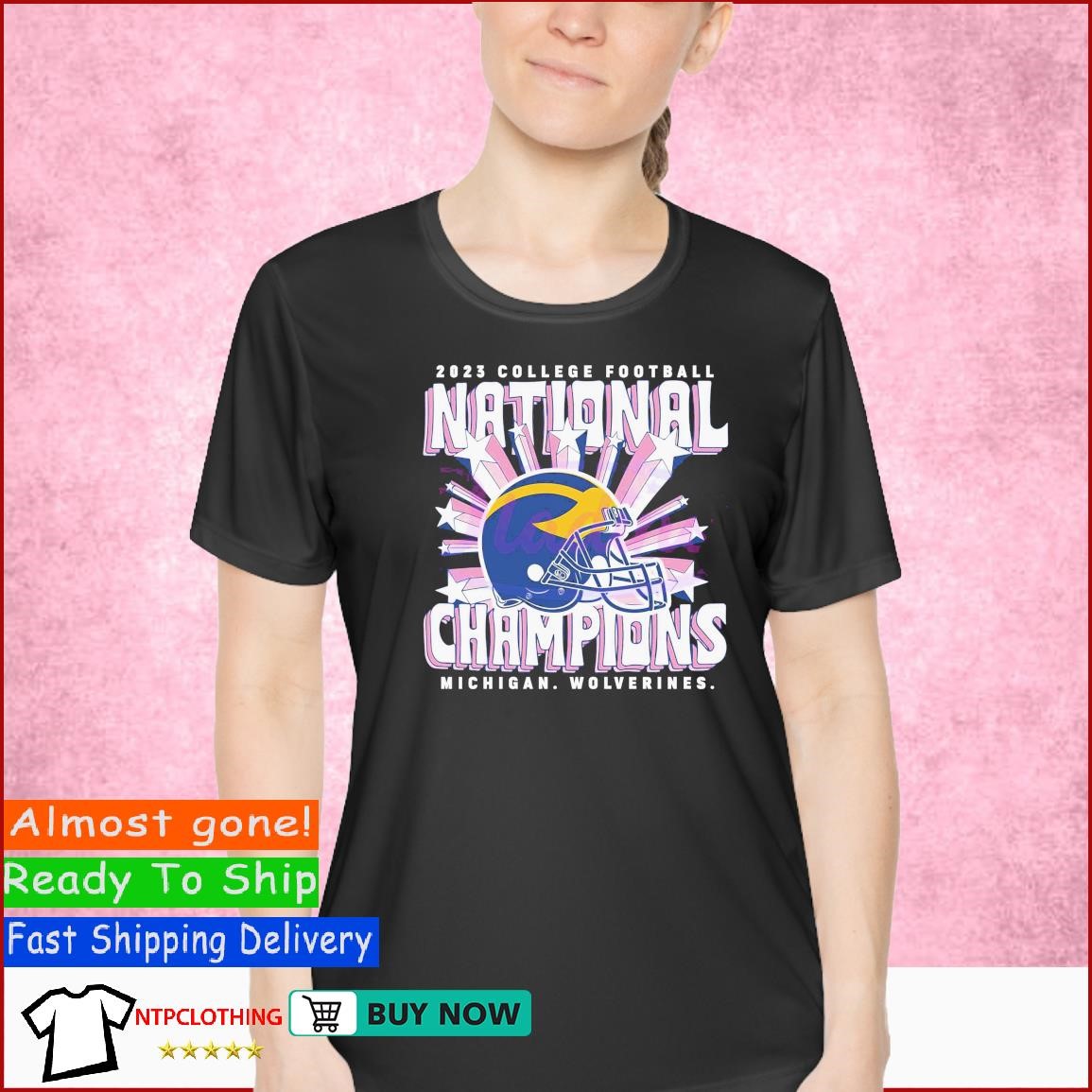 2023 College Football National Champions Michigan Wolverines Star Shirt Ladies Shirt.jpg
