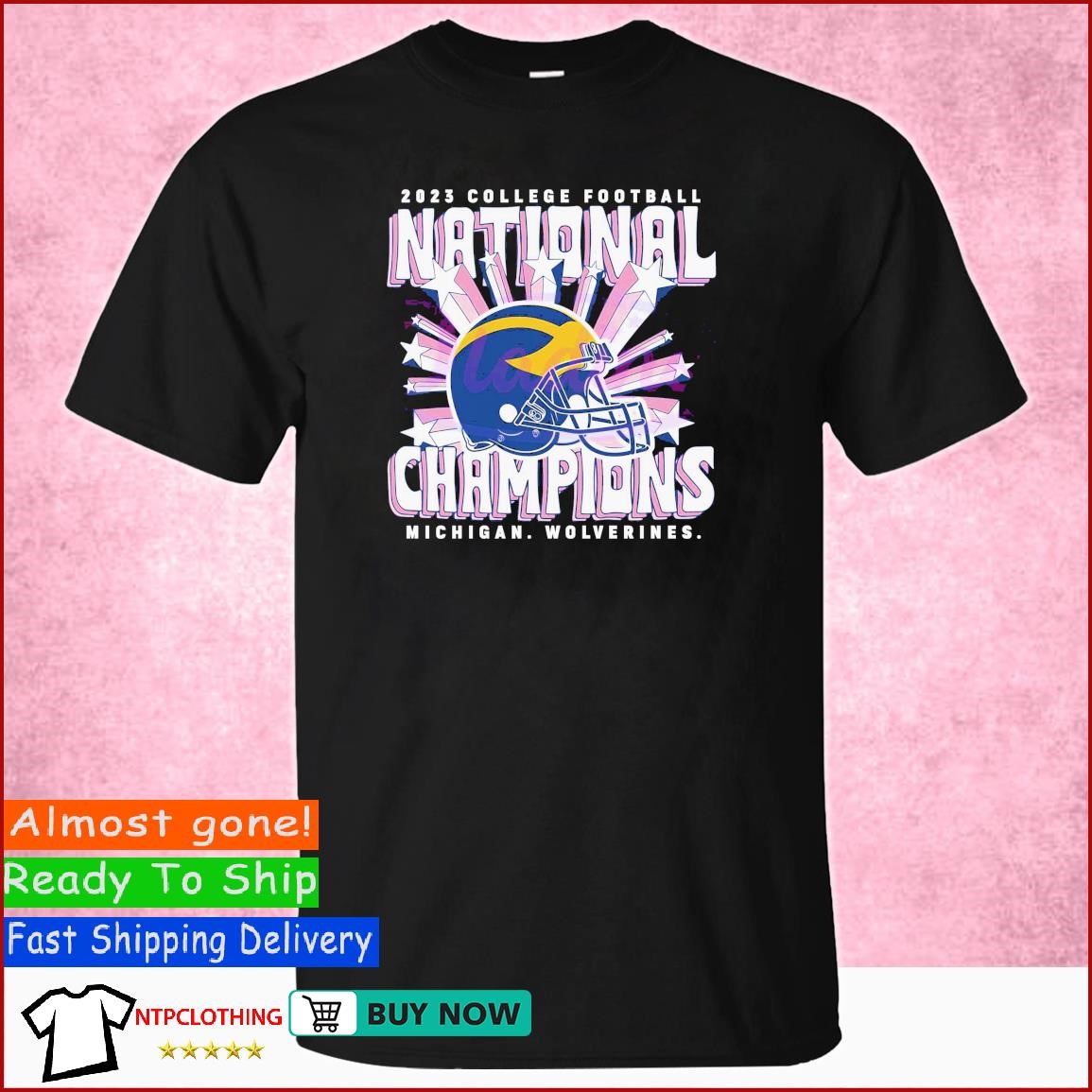 2023 College Football National Champions Michigan Wolverines Star Shirt