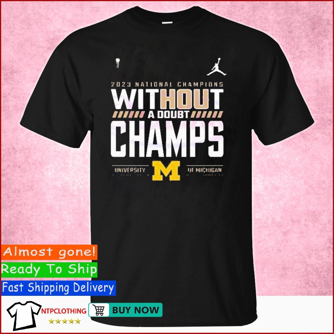2023 National Champions Without About Champs University Of Michigan Shirt