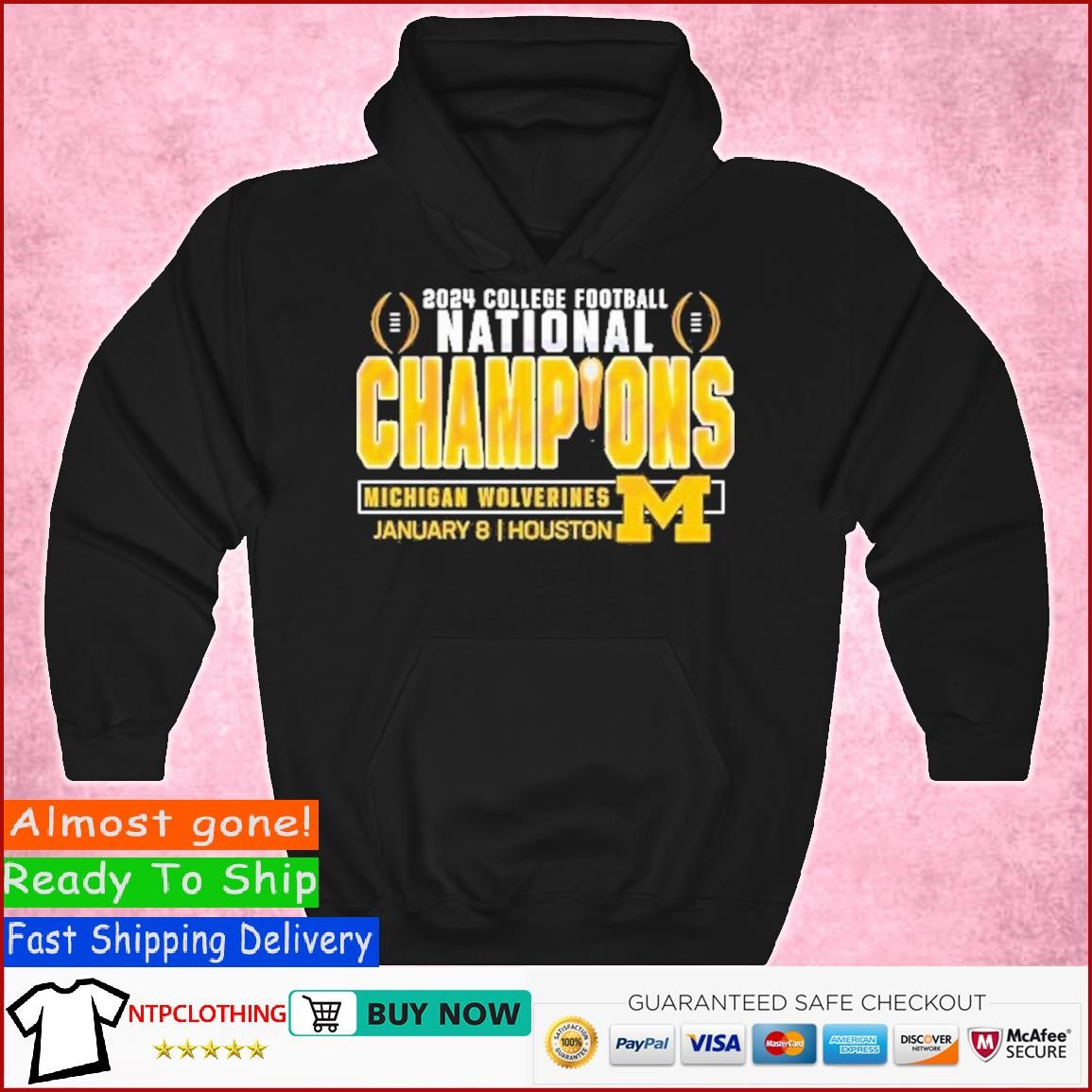 2024 CFP National Champions Michigan Wolverines January 8 Houston Shirt Hoodie.jpg