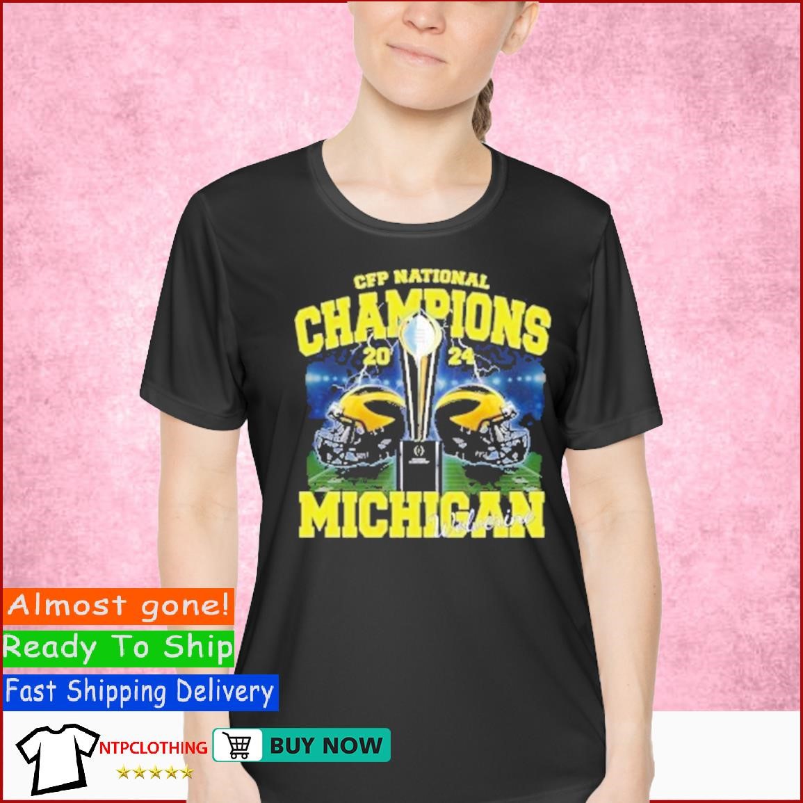 CFP National Champions 2024 Michigan Beat Everybody Shirt Ladies Shirt.jpg