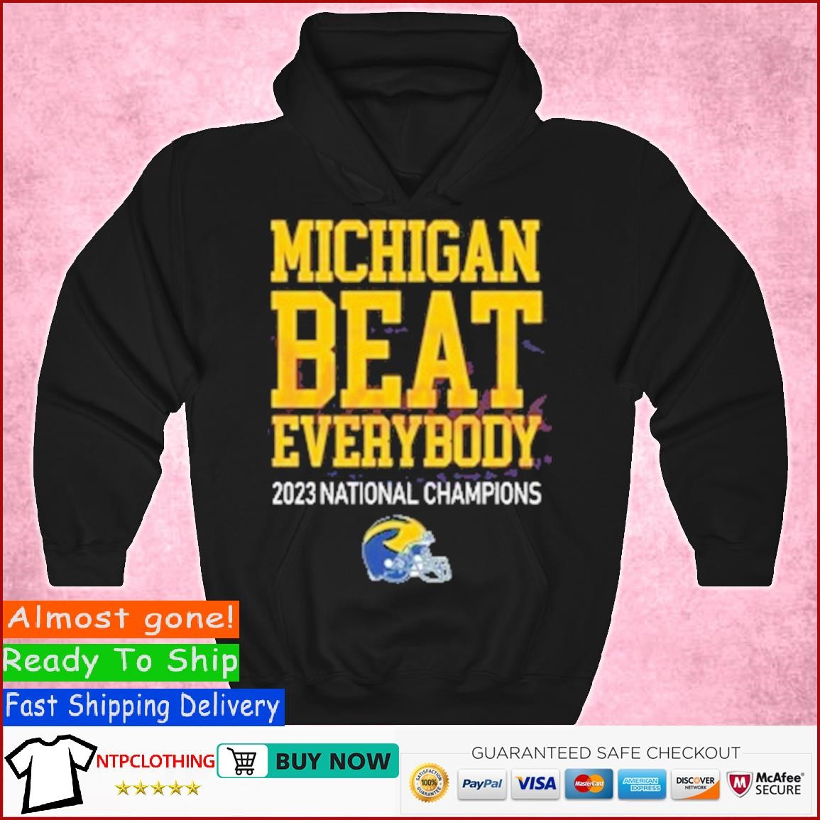 Celebrate Helmet Michigan Beat Everybody 2023 National Champions shirt Hoodie.jpg