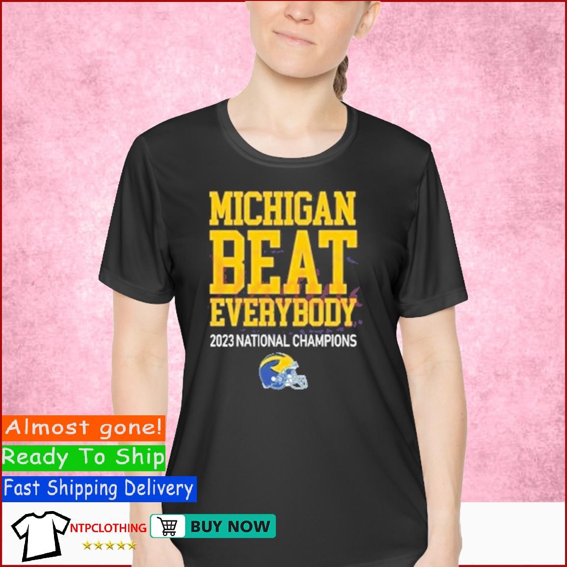 Celebrate Helmet Michigan Beat Everybody 2023 National Champions shirt Ladies Shirt.jpg