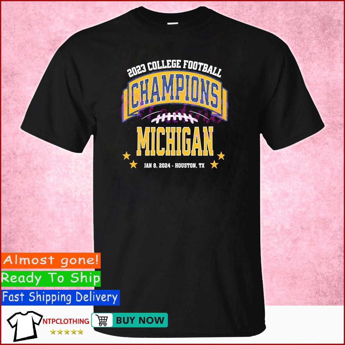 College Football Champions Michigan Jan 8, 2024- Houston,TX shirt