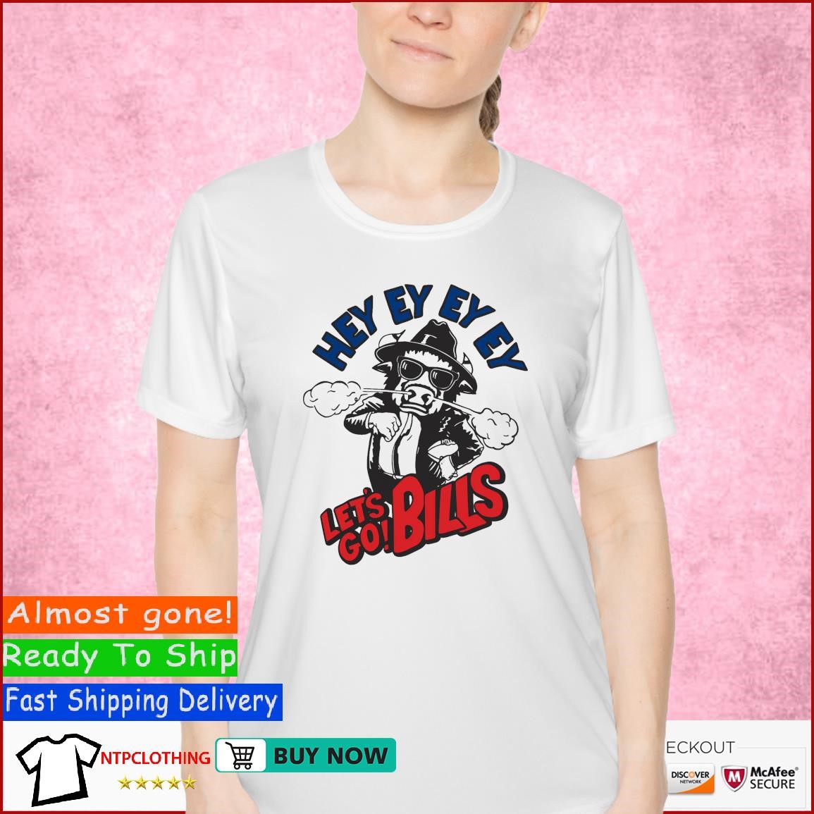 Funny Cowboy Buffalo Football Hey Ey Ey Ey Lets Go Bills shirt Ladies Shirt.jpg