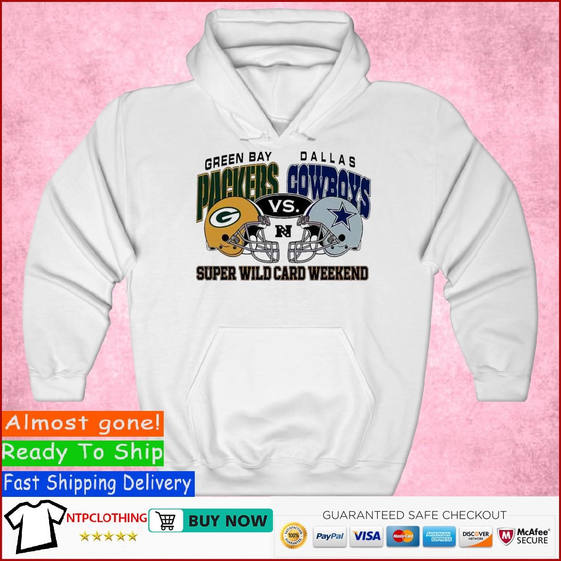 Green Bay Packers Vs Dallas Cowboys Helmet Super Wild Card Shirt Hoodie.jpg