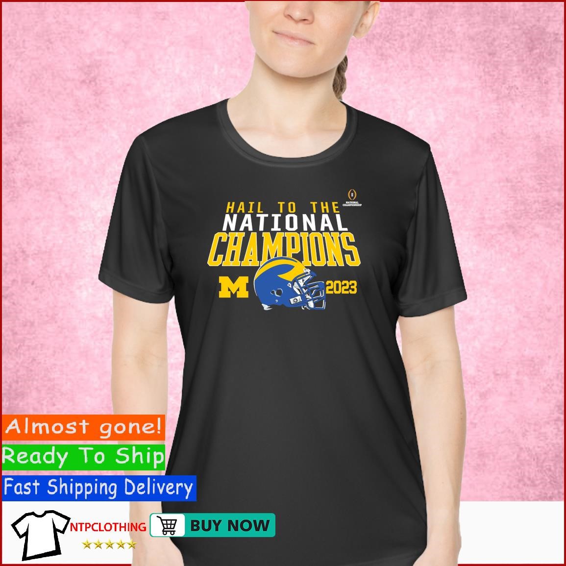 Hail To The National Champions Michigan Wolverines Helmet Competition shirt Ladies Shirt.jpg