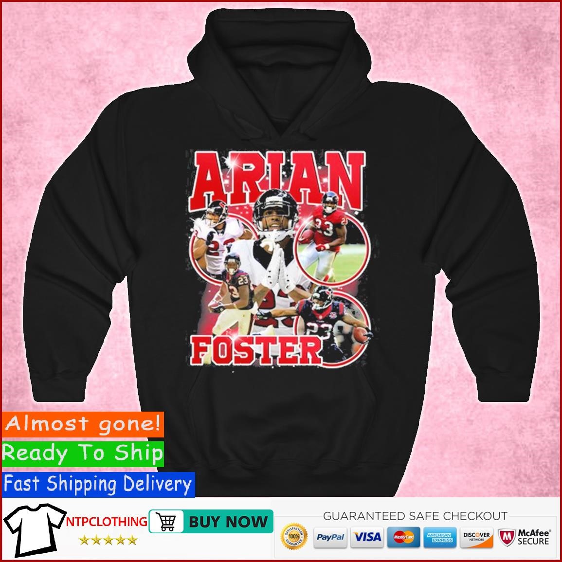 Macrodosing Wearing Arian Foster T Shirt Hoodie.jpg