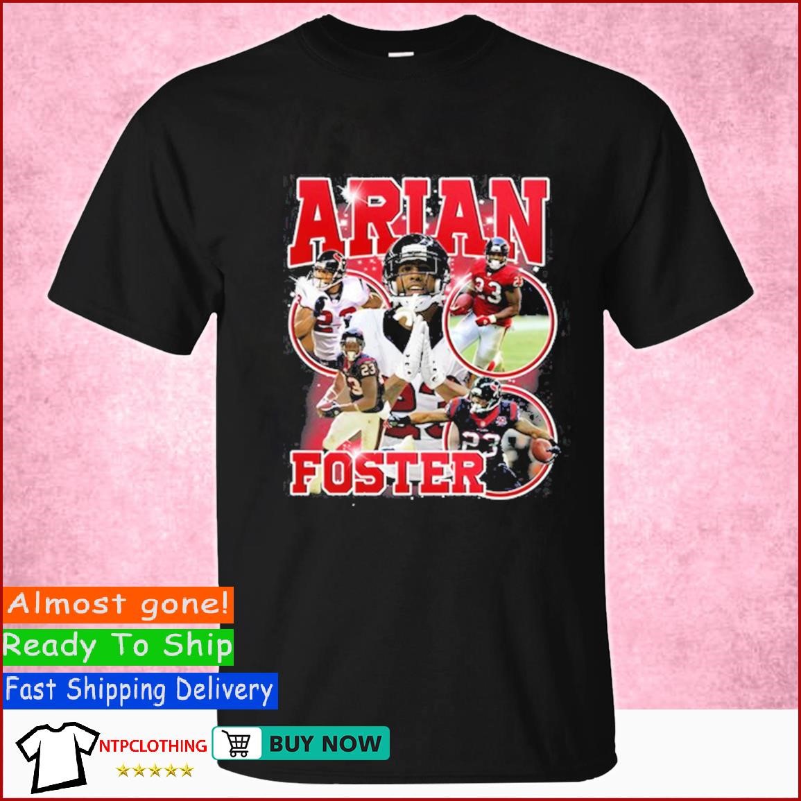 Macrodosing Wearing Arian Foster T Shirt