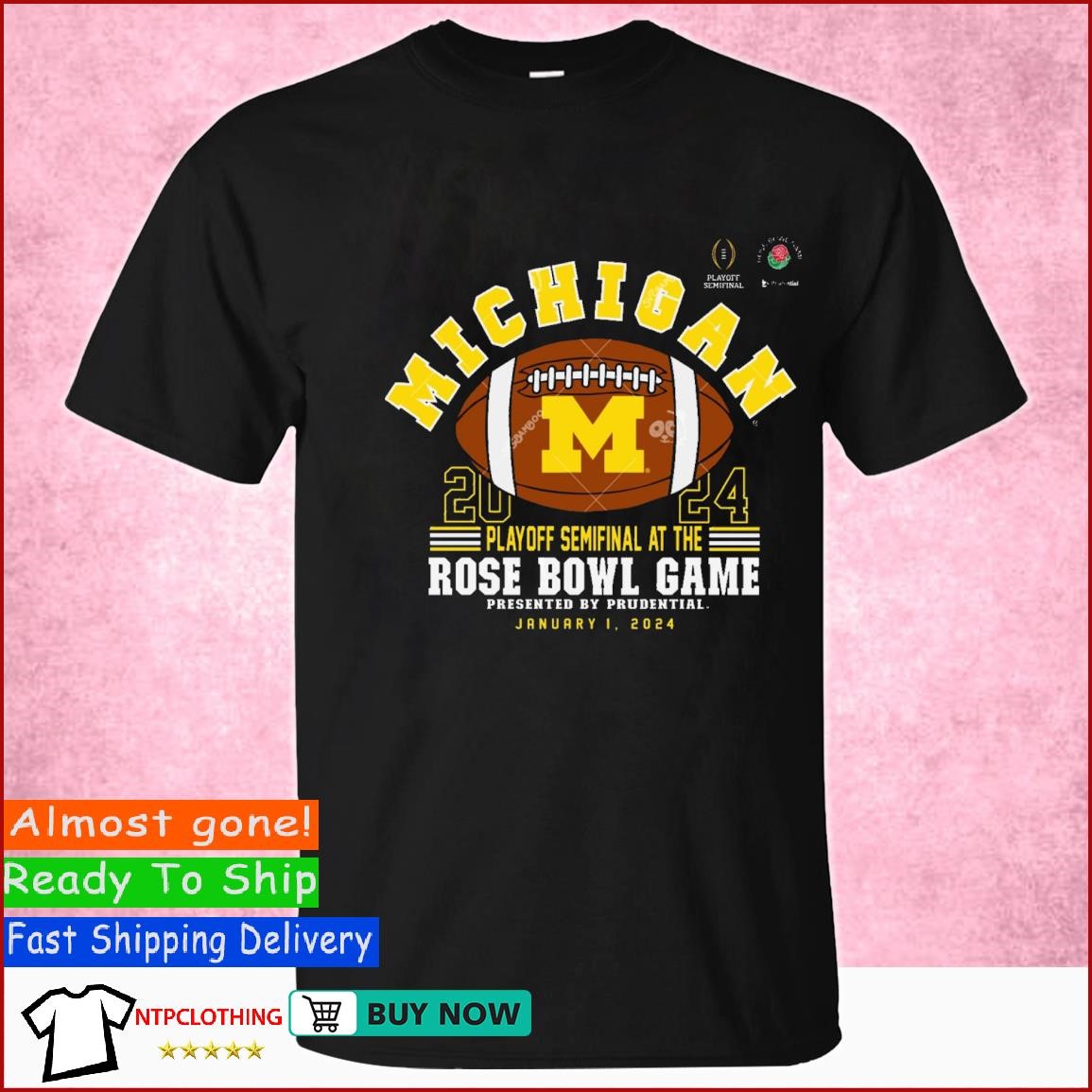 Michigan Football Rose Bowl Game January 1, 2024 T Shirt, hoodie