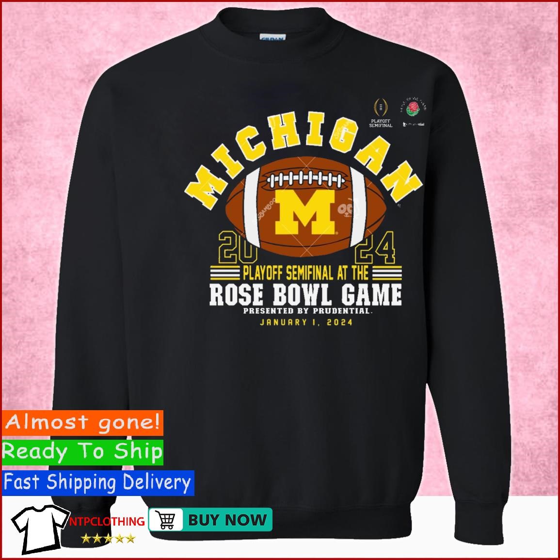 Michigan Football Rose Bowl Game January 1, 2024 T Shirt, hoodie